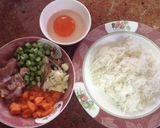 รูปขั้นตอนการทำที่ 1 ของ ข้าวผัดไข่เค็ม
