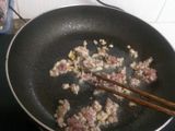 Rau bó xôi xào thịt 