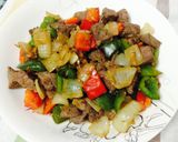 Hình bước làm 9 của món Bò xào lúc lắc
