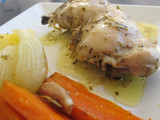 Pollo al horno con verduras