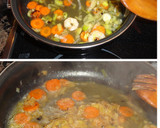 Foto del paso 3 de la receta: Crema templada de puerro con langostinos