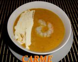 Foto del paso 5 de la receta: Crema templada de puerro con langostinos