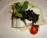 Foto del paso 5 de la receta: Bacalao confitado con risotto de setas