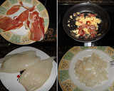 Foto del paso 2 de la receta: Espaguetis con calamares rellenos y almejas
