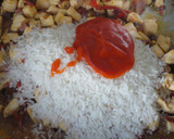 Foto del paso 4 de la receta: Arroz meloso de pollo, chorizo y jamón