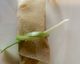Foto del paso 4 de la receta: Rollitos de crema de puerros y champiñones con jamón plancha