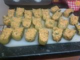 Calabacines rellenos o stuffed zucchini