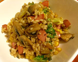 Foto del paso 4 de la receta: Arroz integral con verduras y salchicha