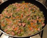 Foto del paso 6 de la receta: Tortilla vienesa con tallos de acelga y verduras al cilantro