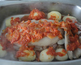 Foto del paso 6 de la receta: Castañeta rellena de gambas y huevo