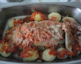 Foto del paso 7 de la receta: Castañeta rellena de gambas y huevo