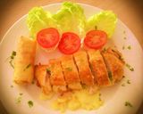 Foto del paso 3 de la receta: Pechugas de pollo rebozadas y rellenas de jamon york y queso