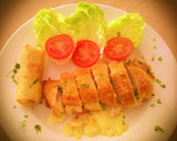 Foto del paso 3 de la receta: Pechugas de pollo rebozadas y rellenas de jamon york y queso