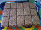 Tarta de galletas con flan y chocolate