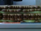 Tarta de galletas con flan y chocolate