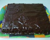 Foto del paso 7 de la receta: Tarta de galletas con flan y chocolate