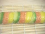 Sushi uramaki arcoiris