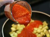 Macarrones con berenjenas y tomate