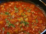 Macarrones con berenjenas y tomate