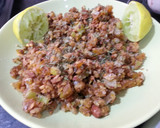 Foto del paso 5 de la receta: Pollo relleno con frutos secos y orejones