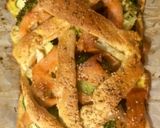 Foto del paso 5 de la receta: Trenza de pizza con brócoli, calabacín y salmón
