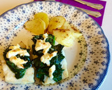Foto del paso 5 de la receta: Bacalao a la espalda gratinado con espinacas