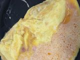 Omelette con jamón 
