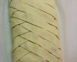 Foto del paso 4 de la receta: Trenza de hojaldre con foie, puerros y calabacín