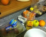 A picture of step 1 of Apple and Orange Yogurt Cake.