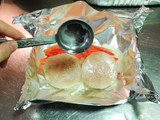 Papillote de merluza con salsa de "misomayo"