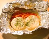 Foto del paso 12 de la receta: Papillote de merluza con salsa de "misomayo"