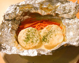 Foto del paso 12 de la receta: Papillote de merluza con salsa de "misomayo"