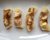 Foto del paso 1 de la receta: Pincho de plátano y canela acompañado de setas siitake y queso