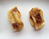 Foto del paso 6 de la receta: Pincho de plátano y canela acompañado de setas siitake y queso