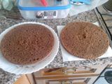 Tarta de chocolate rellena de dulce de leche