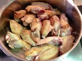 Alitas de pollo "teriyaki" en olla de presión