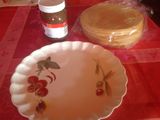 Tarta de obleas y nutella con coco