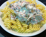 Foto del paso 5 de la receta: Espirales con champiñones y bacon