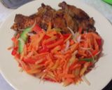 Foto del paso 1 de la receta: Chuleta fresca con vegetales salteados