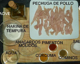 Foto del paso 1 de la receta: Pechuga de pollo en témpura de anacardos