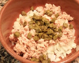 Foto del paso 2 de la receta: Queso de untar con atún, cebolla y alcaparras.