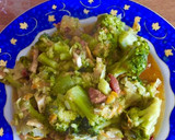 Foto del paso 2 de la receta: Brócoli y calabacines con pavo, chorizo y ajos