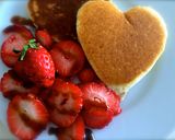 Foto del paso 9 de la receta: Hot cakes San Valentín en forma de corazón