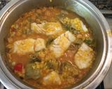 Foto del paso 5 de la receta: Arroz meloso con bacalao, alcachofas y trigueros