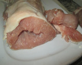 Foto del paso 1 de la receta: Cerdo mechado con higos secos y almendras