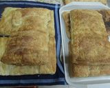 Foto del paso 1 de la receta: Súper tarta de hojaldre con dulce de leche, nueces y duraznos