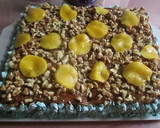 Foto del paso 6 de la receta: Súper tarta de hojaldre con dulce de leche, nueces y duraznos