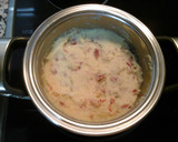 Foto del paso 1 de la receta: Puré de patatas con jamón y salsa de piquillos