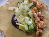 Burritos con tortillas mexicanas caseras