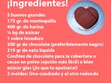 Bizcocho romántico corazón